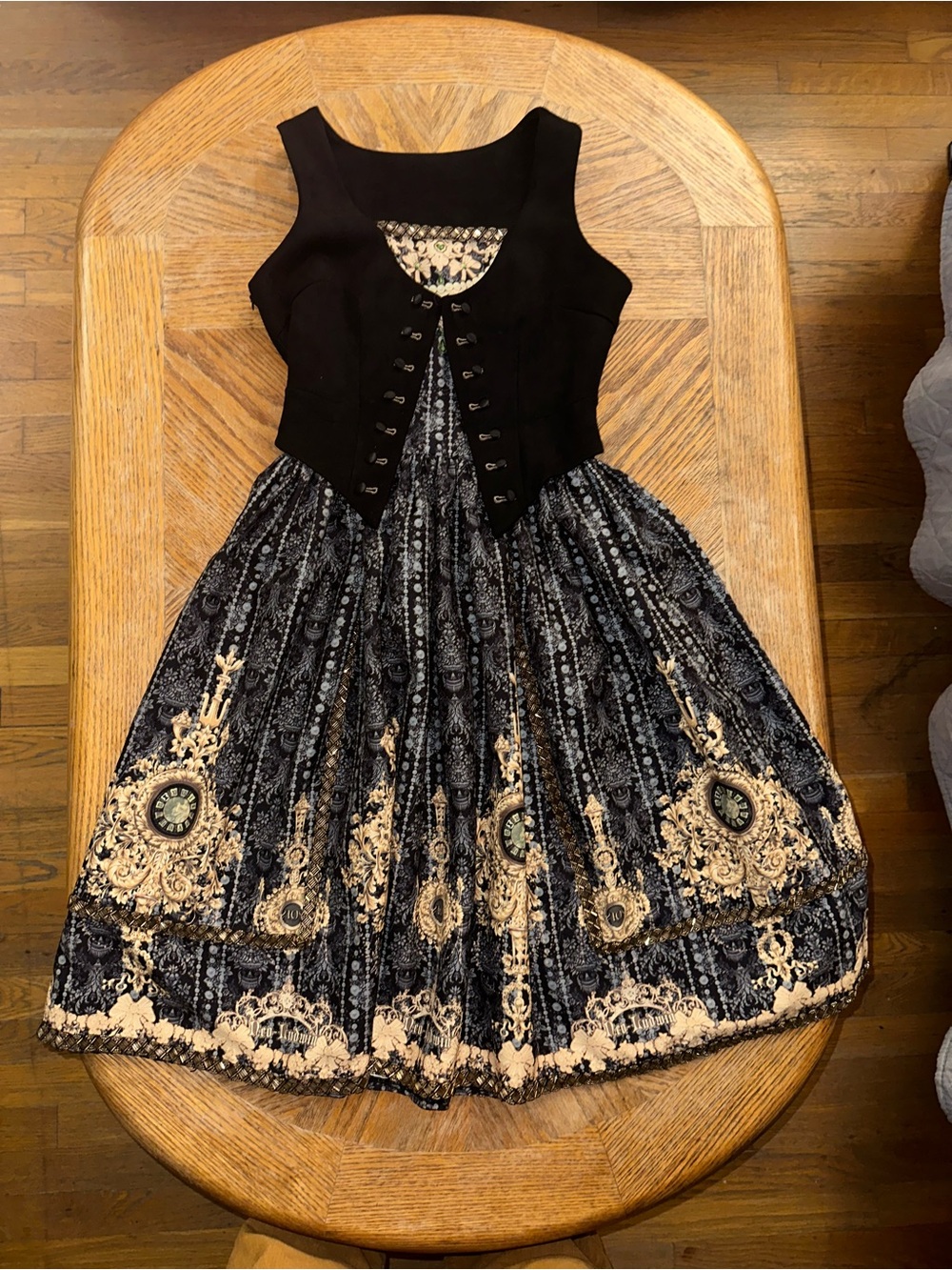 NeoLudwig / FanPlusFriend Vintage-Inspired Printed Skirt Dress